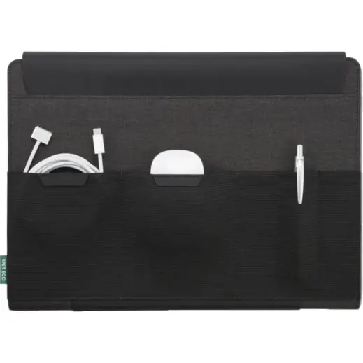 Fulda Change Collection RPET Laptop Case & Workstation Black Pockets